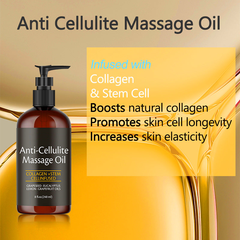 Relaxing Body Massage Oil 240ml – Deep Tissue Treatment, Hydrating Essential Oil for Stress Relief & Muscle Recovery