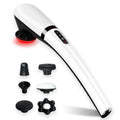 Electric Deep Tissue Pounding Massager – Rechargeable Neck & Back Cervical Spine Massager with 4 Heads, 3 Speeds