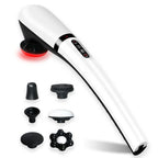 Electric Deep Tissue Pounding Massager – Rechargeable Neck & Back Cervical Spine Massager with 4 Heads, 3 Speeds