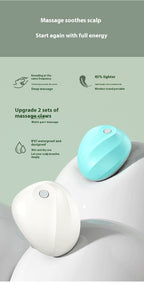 Electric Head & Neck Massager – Rechargeable USB Scalp Relaxation Device with 4 Modes, Portable Deep Tissue Stress Relief (1200mAh)