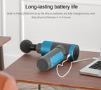 Deep Tissue Massage Gun – USB Rechargeable Muscle Massager, 5 Speed Percussion Therapy Device for Pain Relief, Recovery & Relaxation (3200–6800 RPM, High-Capacity Battery)