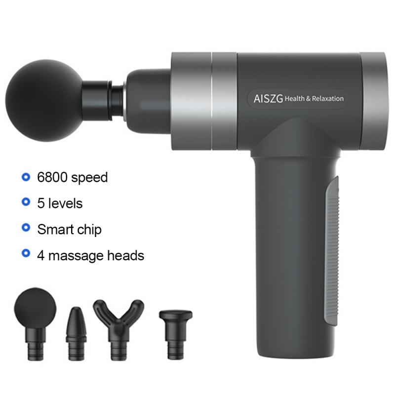 Deep Tissue Massage Gun – USB Rechargeable Muscle Massager, 5 Speed Percussion Therapy Device for Pain Relief, Recovery & Relaxation (3200–6800 RPM, High-Capacity Battery)