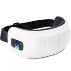 Heated Eye Massager with Air Compression – Rechargeable USB Eye Therapy Device for Relaxation, Eye Strain & Dark Circles | Portable, Lightweight (White, Pink, Black)