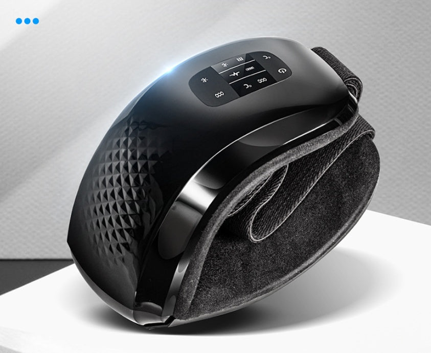 Heated Eye Massager with Air Compression – Rechargeable USB Eye Therapy Device for Relaxation, Eye Strain & Dark Circles | Portable, Lightweight (White, Pink, Black)