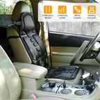 Electric Heated Back Massager Cushion for Chair & Car Seat – 8 Vibration Modes, 3 Intensity Levels, Full Body Relaxation Pad